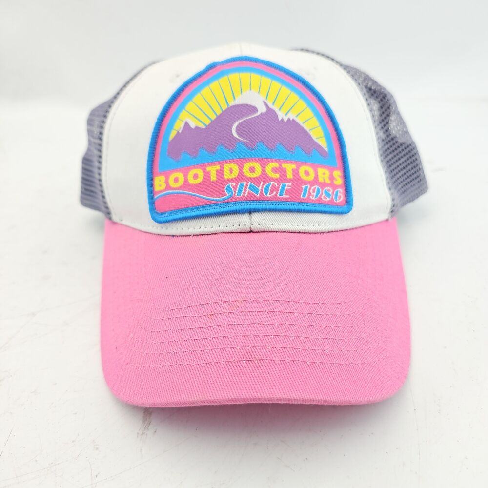 Boot Doctors Baseball Cap Mesh Snapback Patch Pink Purple